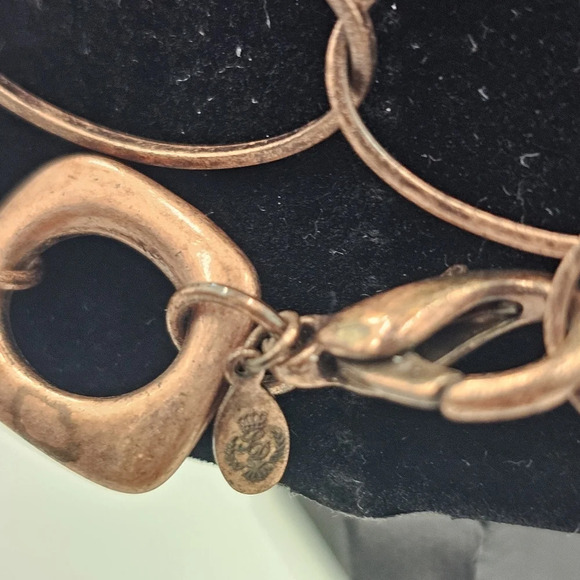 Premier Designs Elemental Long Copper Chain Necklace Costume Jewelry - Picture 3 of 5